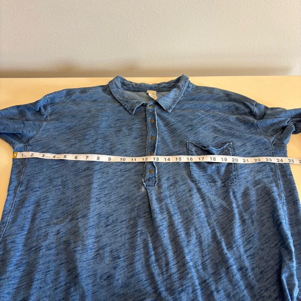 Free People Love This Henley Women’s Blue Tunic Shirt Top We The Free Medium - Picture 5 of 11